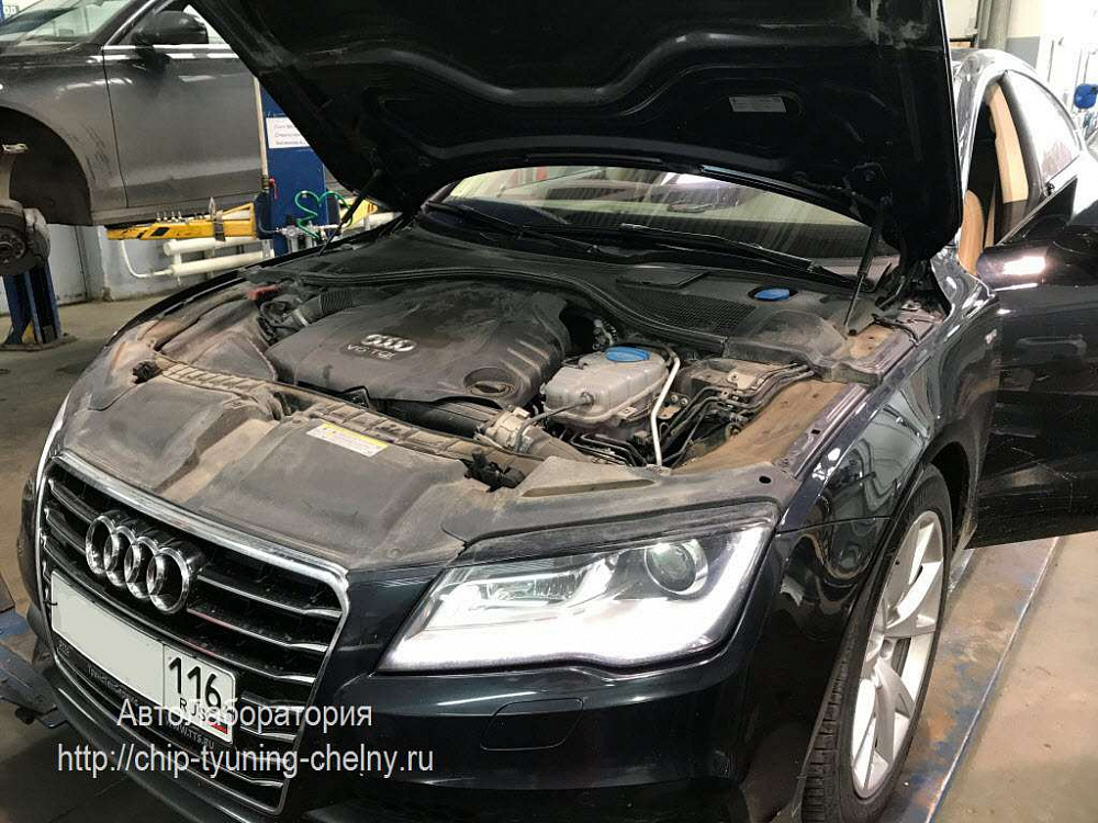 Чип-тюнинг Audi A7 (C7) 3.0L TDI 245HP 2013 г.в. с отключением клапана EGR