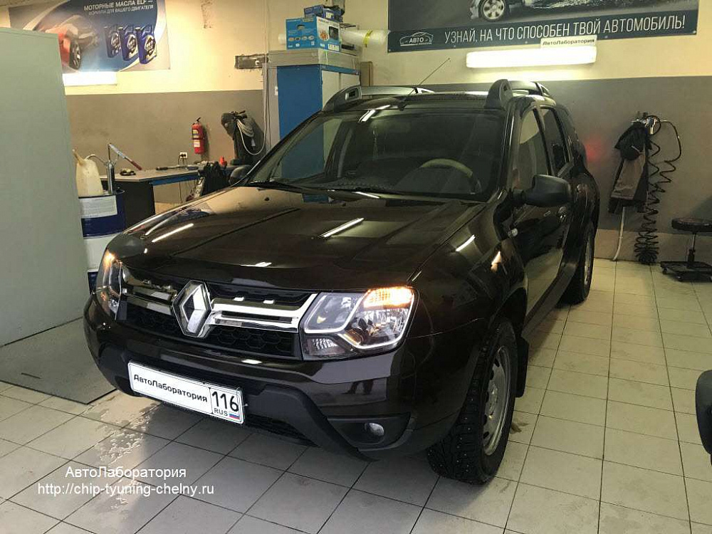 Чип-тюнинг Renault Duster 114HP 1.6L 2016 г.в.