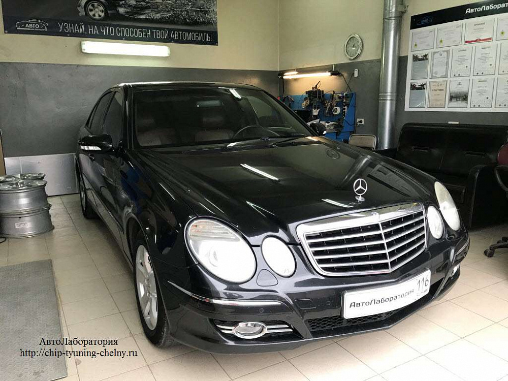 Чип-тюнинг Mercedes W211 231HP 3.0L (2008 г.в.) с отключением контроля катализатора